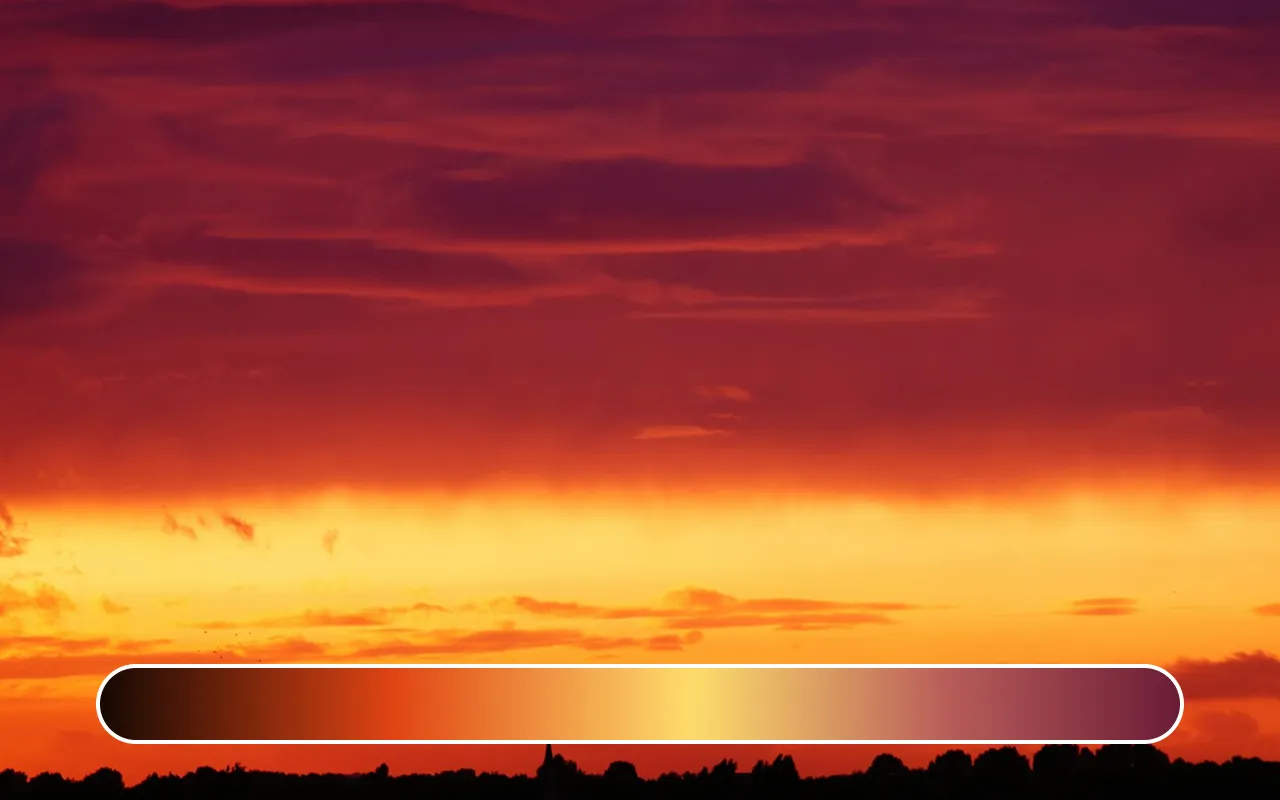 A bright golden yellow near the horizon